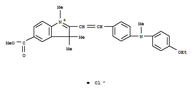 3H-Indolium,2-[2-[4-[(4-ethoxyphenyl)methylamino]phenyl]ethenyl]-5-(methoxycarbonyl)-1,3,3-trimethyl-,chloride (1:1)