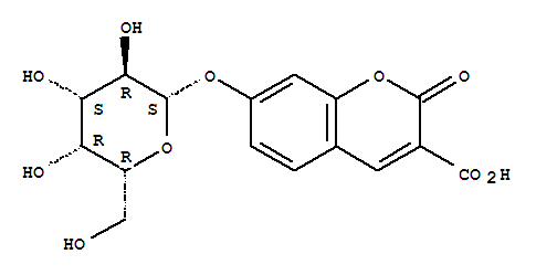 2-oxo-7-[(2S,3R,4S,5R,6R)-3,4,5-trihydroxy-6-(hydroxymethyl)oxan-2-yl]oxychromene-3-carboxylic acid
