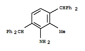Benzenamine,3,6-bis(diphenylmethyl)-2-methyl- cas  6968-69-0