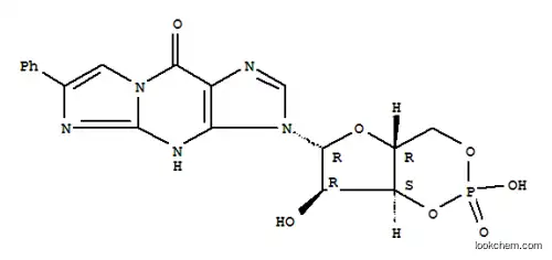Molecular Structure of 78080-27-0 (BETA-PHENYL-1,N2-ETHENOGUANOSINE-3',5'-CYCLIC MONOPHOSPHATE SODIUM SALT)