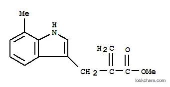 Molecular Structure of 800366-83-0 (1H-Indole-3-propanoicacid,7-methyl-alpha-methylene-,methylester(9CI))