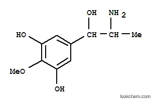 Molecular Structure of 801178-17-6 (Benzyl alcohol, alpha-(1-aminoethyl)-3,5-dihydroxy-4-methoxy- (8CI))