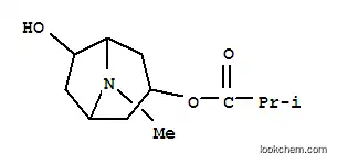 Molecular Structure of 821009-99-8 (Propanoic acid, 2-methyl-, 6-hydroxy-8-methyl-8-azabicyclo[3.2.1]oct-3-yl ester (9CI))