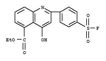 5-Quinolinecarboxylicacid, 2-[4-(fluorosulfonyl)phenyl]-4-hydroxy-, ethyl ester