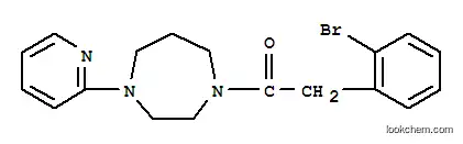 Molecular Structure of 850349-16-5 (2-(2-BROMO-PHENYL)-1-(4-PYRIDIN-2-YL-[1,4]DIAZEPAN-1-YL)-ETHANONE)