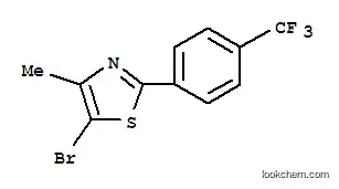 Molecular Structure of 850375-27-8 (5-BROMO-4-METHYL-2-[4-(TRIFLUOROMETHYL)PHENYL]-1,3-THIAZOLE)