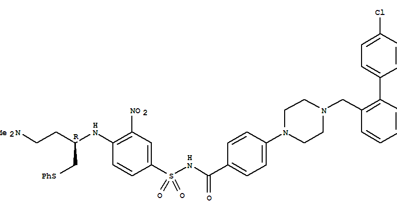 N-{4-[4-(4'-chloro-biphenyl-2-ylmethyl)-piperazin-1-yl]-benzoyl}-4-((R)-3-dimethylamino-1-phenylsulfanylmethyl-propylamino)-3-nitro-benzenesulfonamide