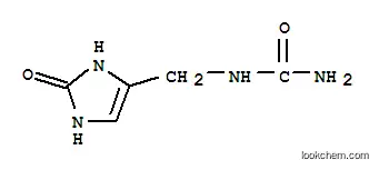 Molecular Structure of 861595-45-1 (Urea,  N-[(2,3-dihydro-2-oxo-1H-imidazol-4-yl)methyl]-)