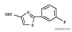 Molecular Structure of 885279-20-9 (2-(3-FLUORO-PHENYL)-THIAZOLE-4-CARBALDEHYDE)