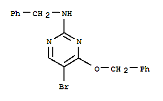 2-Pyrimidinamine,5-bromo-4-(phenylmethoxy)-N-(phenylmethyl)-