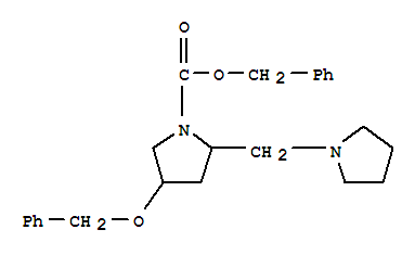 4-Benzyloxy-2-pyrrolidin-1-ylmethyl-pyrrolidine-1-carboxylic acid benzyl ester