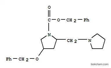 Molecular Structure of 886363-04-8 (4-BENZYLOXY-2-PYRROLIDIN-1-YLMETHYL-PYRROLIDINE-1-CARBOXYLIC ACID BENZYL ESTER)