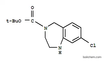 Molecular Structure of 886364-27-8 (4-BOC-8-CHLORO-2,3,4,5-TETRAHYDRO-1H-BENZO[E][1,4]DIAZEPINE)