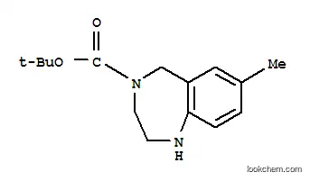 Molecular Structure of 886364-42-7 (4-BOC-7-METHYL-2,3,4,5-TETRAHYDRO-1H-BENZO[E][1,4]DIAZEPINE)