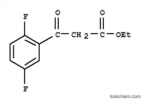 Molecular Structure of 887267-53-0 (ETHYL 2,5-DIFLUOROBENZOYLACETATE)