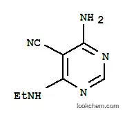 Molecular Structure of 900479-91-6 (5-Pyrimidinecarbonitrile,  4-amino-6-(ethylamino)-)