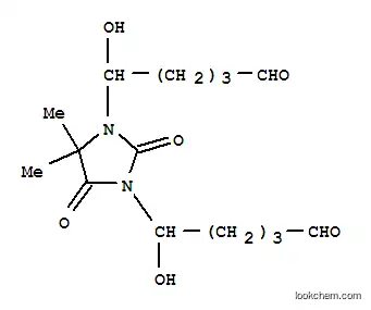 Molecular Structure of 91894-93-8 (N,N'-Di(1-hydroxypentanal)-5,5-dimethylhydantoin)