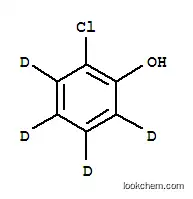 Molecular Structure of 93951-73-6 (2-Chlorophenol-3,4,5,6-D4)