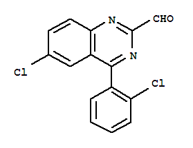 6-CHLORO-4-(2-CHLOROPHENYL)QUINAZOLINE-2-CARBALDEHYDE