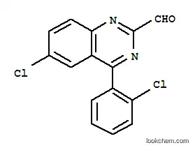Molecular Structure of 93955-15-8 (6-CHLORO-4-(2-CHLOROPHENYL)QUINAZOLINE-2-CARBALDEHYDE)