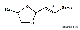 Molecular Structure of 94089-21-1 ((E)-4-methyl-2-(pent-1-enyl)-1,3-dioxolane)