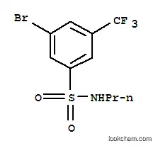 Molecular Structure of 951884-67-6 (3-Bromo-N-propyl-5-(trifluoromethyl)benzenesulfonamide)
