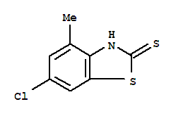 2(3H)-Benzothiazolethione,6-chloro-4-methyl-(9CI)