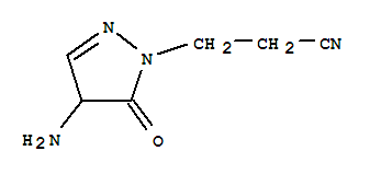 2-PYRAZOLINE-1-PROPIONITRILE,4-AMINO-5-OXO-