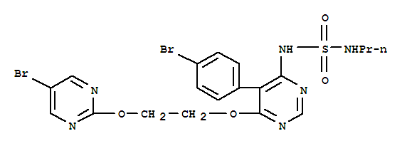 Sulfamide,N-[5-(4-bromophenyl)-6-[2-[(5-bromo-2-pyrimidinyl)oxy]ethoxy]-4-pyrimidinyl]-N'-propyl-