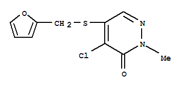 4-CHLORO-5-[(2-FURYLMETHYL)THIO!-2-METHYLPYRIDAZIN-3(2H)-ONE,97