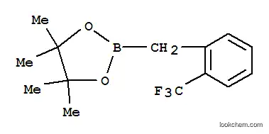 Molecular Structure of 475250-54-5 (2-(Trifluoromethyl)benzylboronic acid pinacol ester)