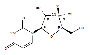 Uridine-3'-13C (9CI)
