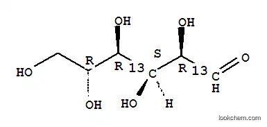 Molecular Structure of 478529-30-5 (D-[1,3-13C2]GLUCOSE)