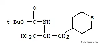 Molecular Structure of 494210-67-2 (2-N-Boc-Amino-3-(4-tetrahydrothiopyranyl)propionic acid)