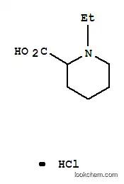 Molecular Structure of 49538-43-4 (1-ETHYL-PIPERIDINE-2-CARBOXYLIC ACID HYDROCHLORIDE)