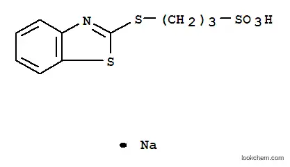 Molecular Structure of 49625-94-7 (Sodium 3-(benzothiazol-2-ylthio)-1-propanesulfonate)