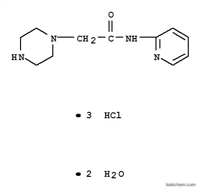Molecular Structure of 496808-07-2 (2-(PIPERAZIN-1-YL)-ACETIC ACID N-(2-PYRIDYL)-AMIDE 3 HCL 2 H2O)