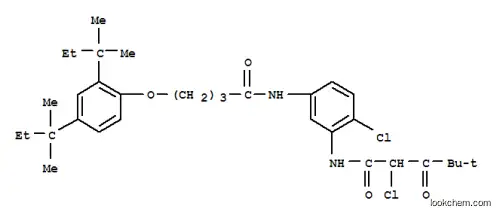 Molecular Structure of 50771-78-3 (N-[5-[[4-[2,4-bis(1,1-dimethylpropyl)phenoxy]-1-oxobutyl]amino]-2-chlorophenyl]-2-chloro-4,4-dimethyl-3-oxovaleramide)