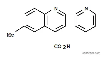 Molecular Structure of 5110-01-0 (6-METHYL-2-PYRIDIN-2-YLQUINOLINE-4-CARBOXYLIC ACID)