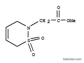 Molecular Structure of 515130-17-3 (2H-1,2-THIAZINE-2-ACETIC ACID, 3,6-DIHYDRO-, METHYL ESTER, 1,1-DIOXIDE)