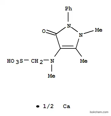 Molecular Structure of 51996-59-9 (calcium [(2,3-dihydro-1,5-dimethyl-3-oxo-2-phenyl-1H-pyrazol-4-yl)methylamino]methanesulphonate)