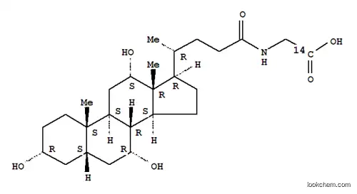 Molecular Structure of 52632-27-6 (GLYCOCHOLIC ACID, [GLYCINE-1-14C])