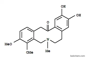 Molecular Structure of 53964-96-8 (Dibenz[c,g]azecin-13(6H)-one,5,7,8,14-tetrahydro-10,11-dihydroxy-3,4-dimethoxy-6-methyl-)
