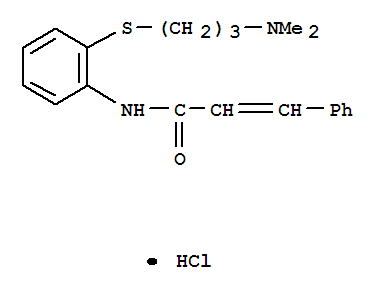 2'-(3-Dimethylaminopropylthio)cinnamanilide hydrochloride