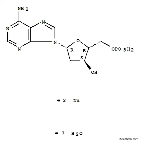 Molecular Structure of 54509-79-4 (2'-DEOXYADENOSINE-5'-MONOPHOSPHATE)