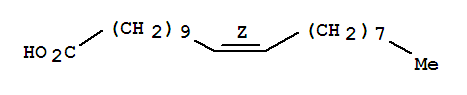 Molecular Structure of 5561-99-9 (11-Eicosenoic acid,(11Z)-)