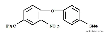 Molecular Structure of 56191-23-2 (4-[4-(METHYLTHIO)PHENOXY]-3-NITROBENZOTRIFLUORIDE)
