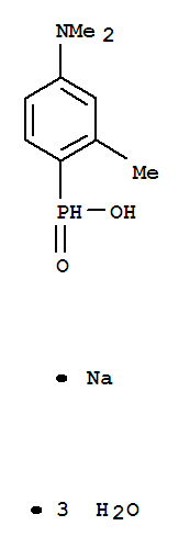Phosphinic acid,[4-(dimethylamino)-2-methylphenyl]-, sodium salt, trihydrate (9CI)