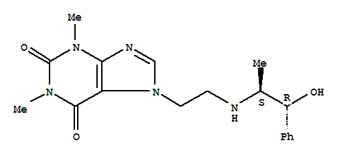 1H-Purine-2,6-dione,3,7-dihydro-7-[2-[[(1S,2R)-2-hydroxy-1-methyl-2-phenylethyl]amino]ethyl]-1,3-dimethyl-
