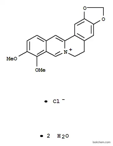 Molecular Structure of 5956-60-5 (BERBERINE CHLORIDE DIHYDRATE)